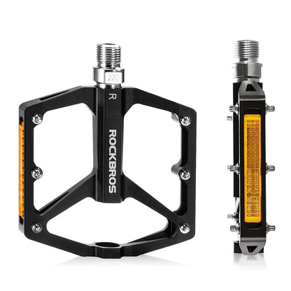 Fahrradpedale mit Reflektoren aus Aluminiumlegierung 9/16 Zoll ROCKBROS