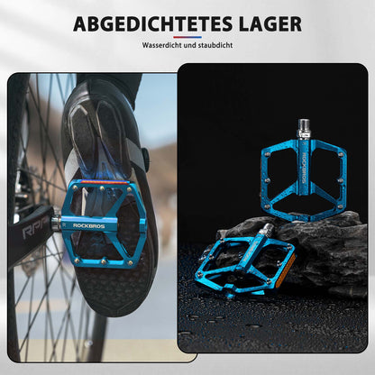 Fahrradpedale mit Reflektoren aus Aluminiumlegierung 9/16 Zoll ROCKBROS
