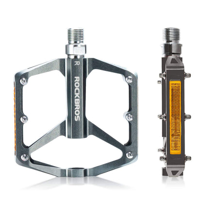Fahrradpedale mit Reflektoren aus Aluminiumlegierung 9/16 Zoll ROCKBROS