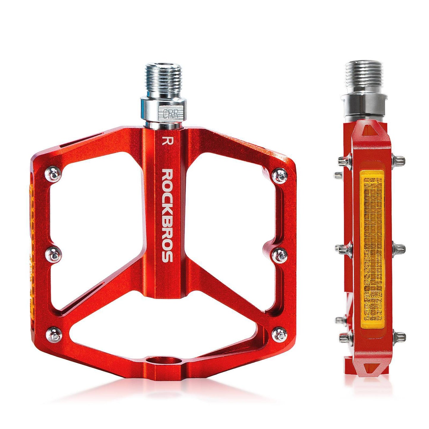 Fahrradpedale mit Reflektoren aus Aluminiumlegierung 9/16 Zoll ROCKBROS