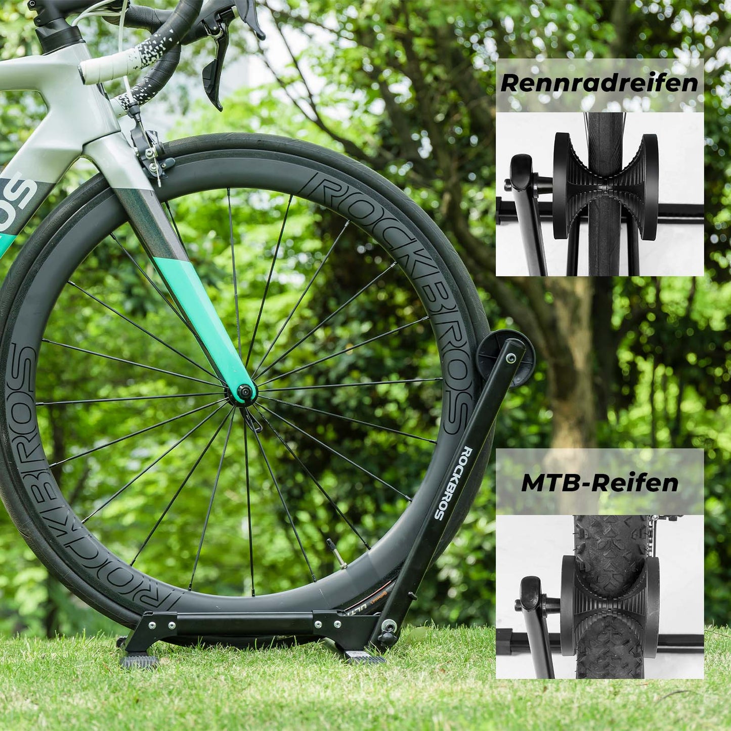 Fahrradständer Faltbar aus Aluminium Einseitiger Fahrradständer ROCKBROS