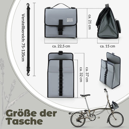 Fahrradtasche Lenkertasche Fronttasche mit Schultergurt ROCKBROS