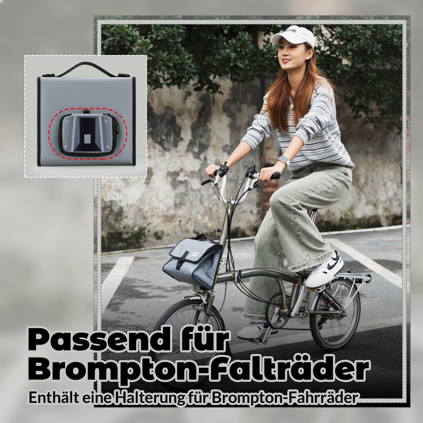 Fahrradtasche Lenkertasche Fronttasche mit Schultergurt ROCKBROS