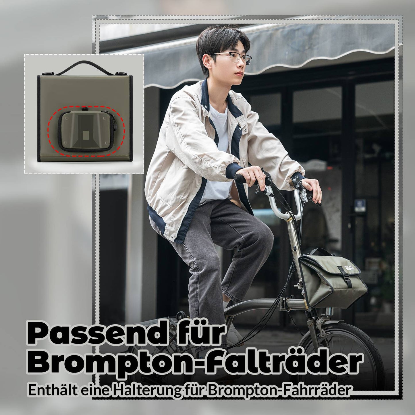 Fahrradtasche Lenkertasche Fronttasche mit Schultergurt ROCKBROS