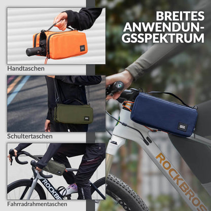Fahrradtasche Rahmentasche mit Schultergurt Oberrohrtasche ROCKBROS