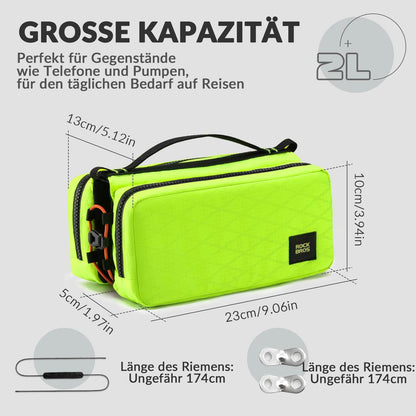 Fahrradtasche Rahmentasche mit Schultergurt Oberrohrtasche ROCKBROS