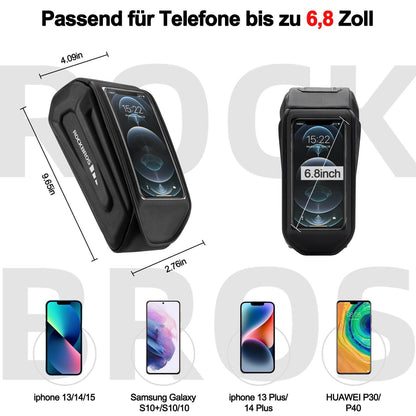 wasserdichte Fahrradtasche Handytasche Touchscreen für Smartphone 6,8 Zoll ROCKBROS