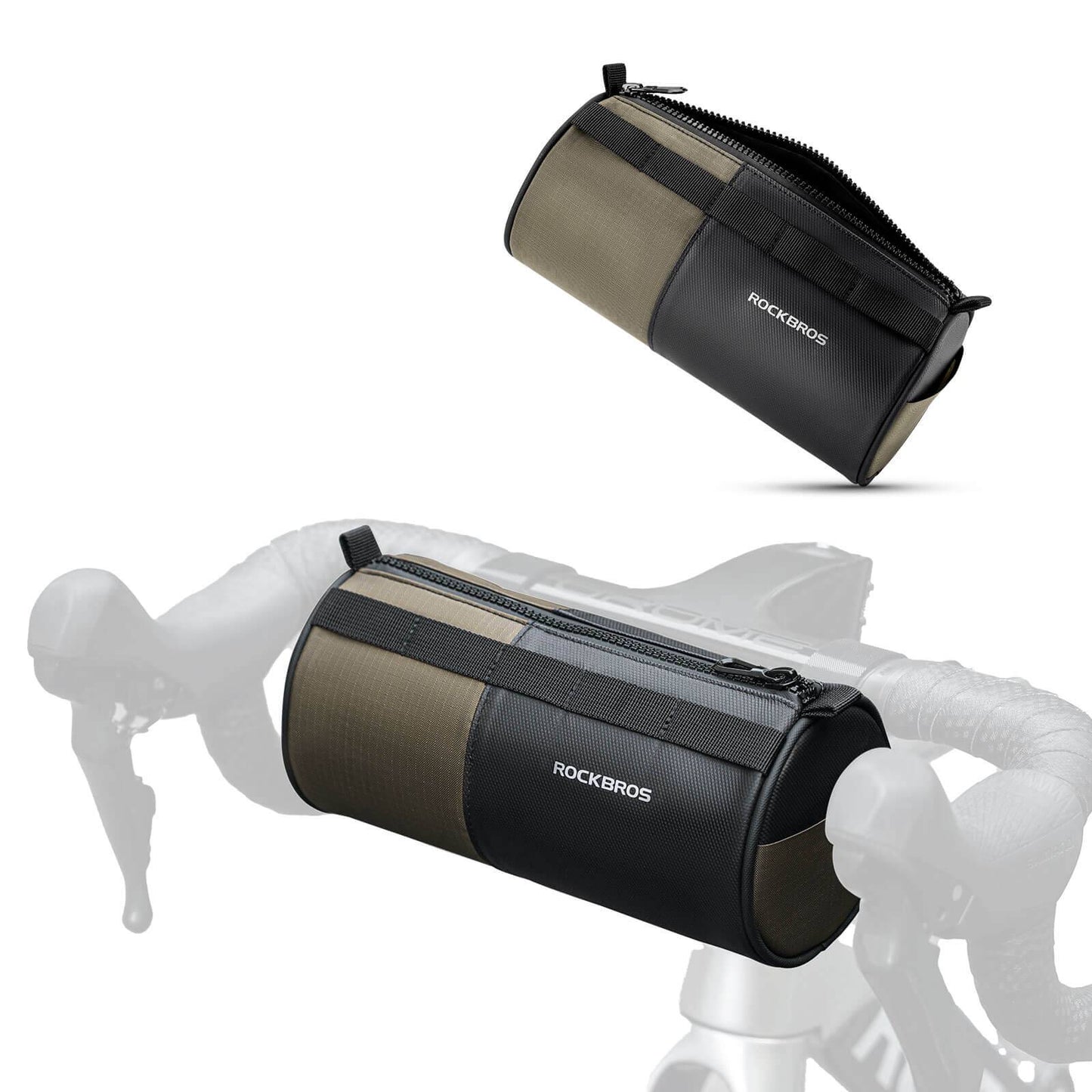 Fahrradtasche Zylindrische Lenkertasche 1,7L mit Schultergurt ROCKBROS