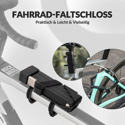 Faltschloss Fahrradschloss mit Halterung ROCKBROS