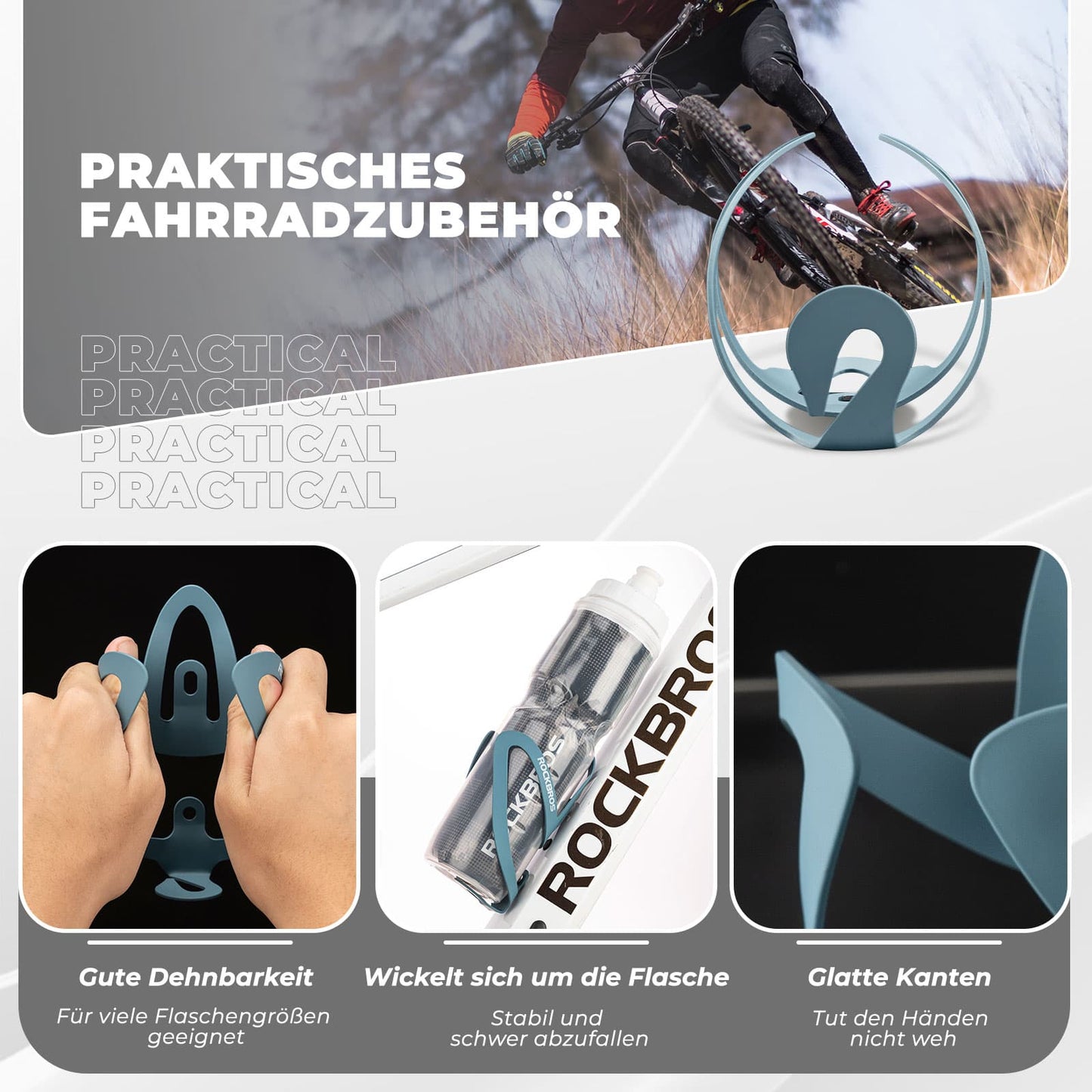 Flaschenhalter Fahrradzubehör Fahrrad Leicht Getränkehalter Befestig ROCKBROS