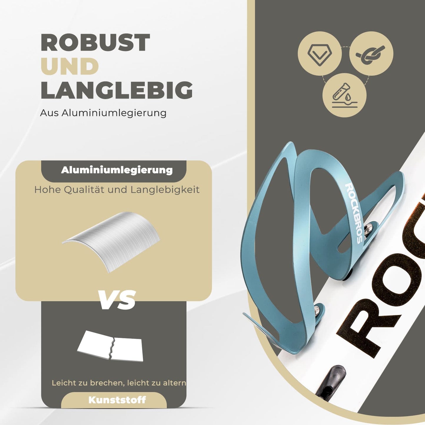 Flaschenhalter Fahrradzubehör Fahrrad Leicht Getränkehalter Befestig ROCKBROS