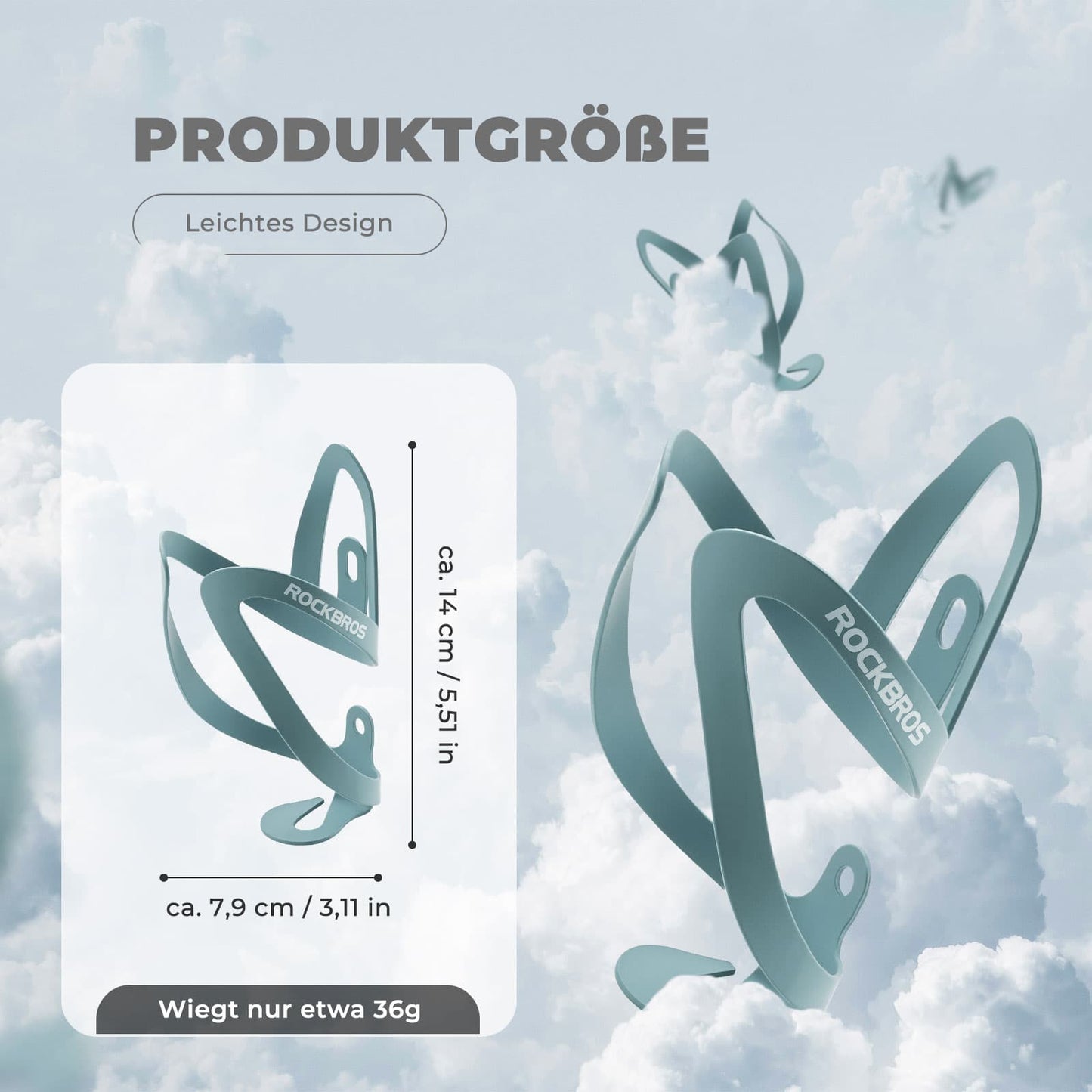 Flaschenhalter Fahrradzubehör Fahrrad Leicht Getränkehalter Befestig ROCKBROS