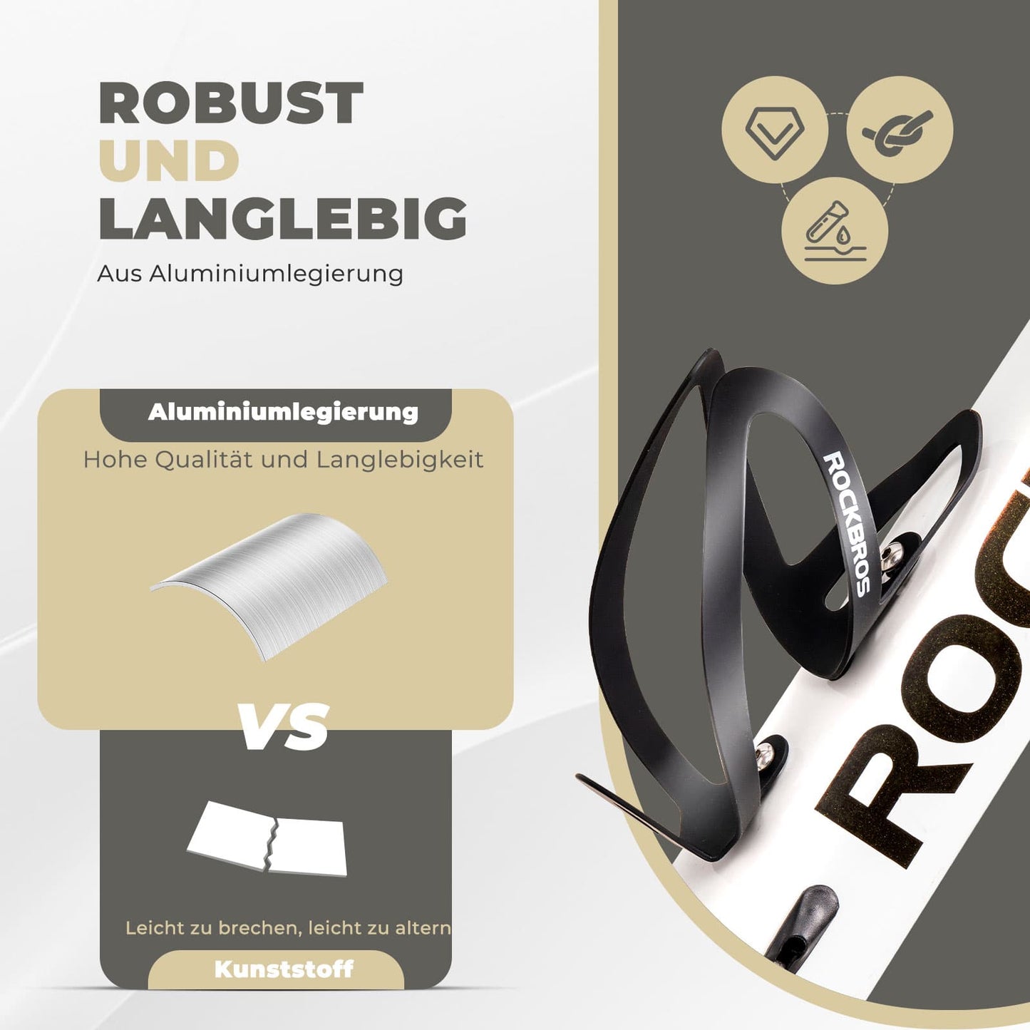 Flaschenhalter Fahrradzubehör Fahrrad Leicht Getränkehalter Befestig ROCKBROS