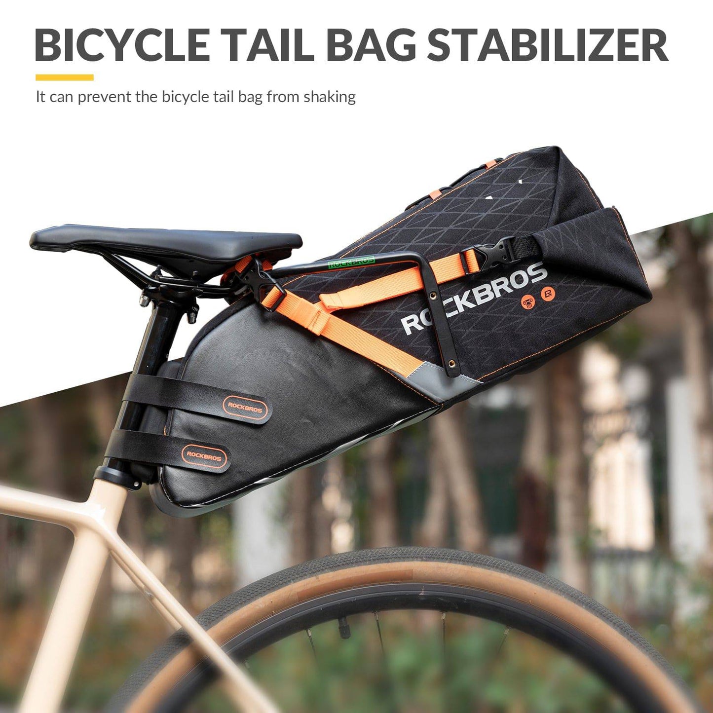 Flaschenhalter & Stabilisator Stütze für Fahrrad Satteltasche ROCKBROS