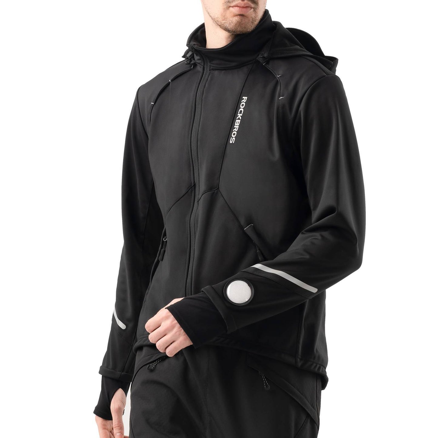 Winter Fahrradjacke Winddicht – Mit TPU-Touchscreen-Bedienung ROCKBROS