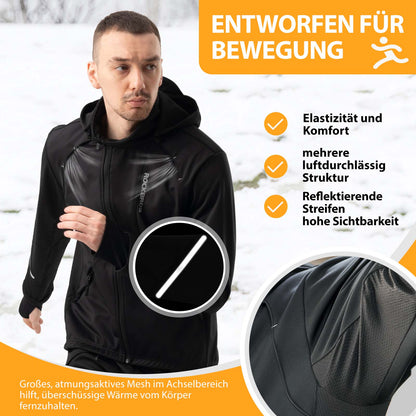 Winter Fahrradjacke Winddicht – Mit TPU-Touchscreen-Bedienung ROCKBROS