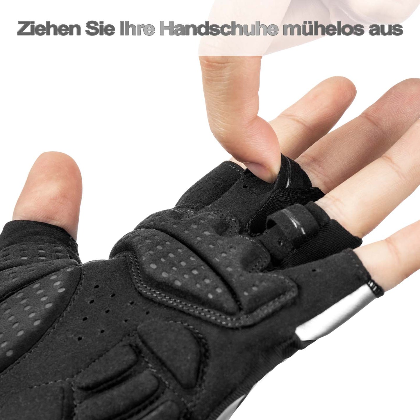 Frühlings- und Herbst-Sport-Reithandschuhe Anti-Rutsch und reflektierend ROCKBROS