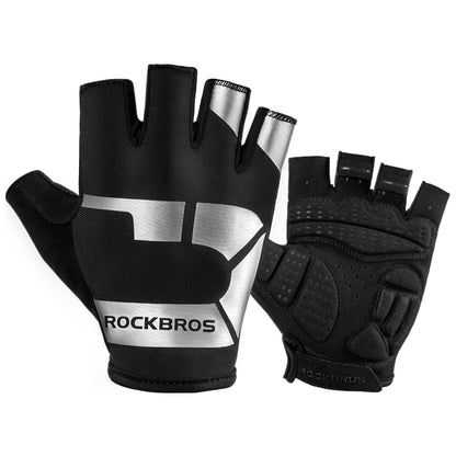 Frühlings- und Herbst-Sport-Reithandschuhe Anti-Rutsch und reflektierend ROCKBROS