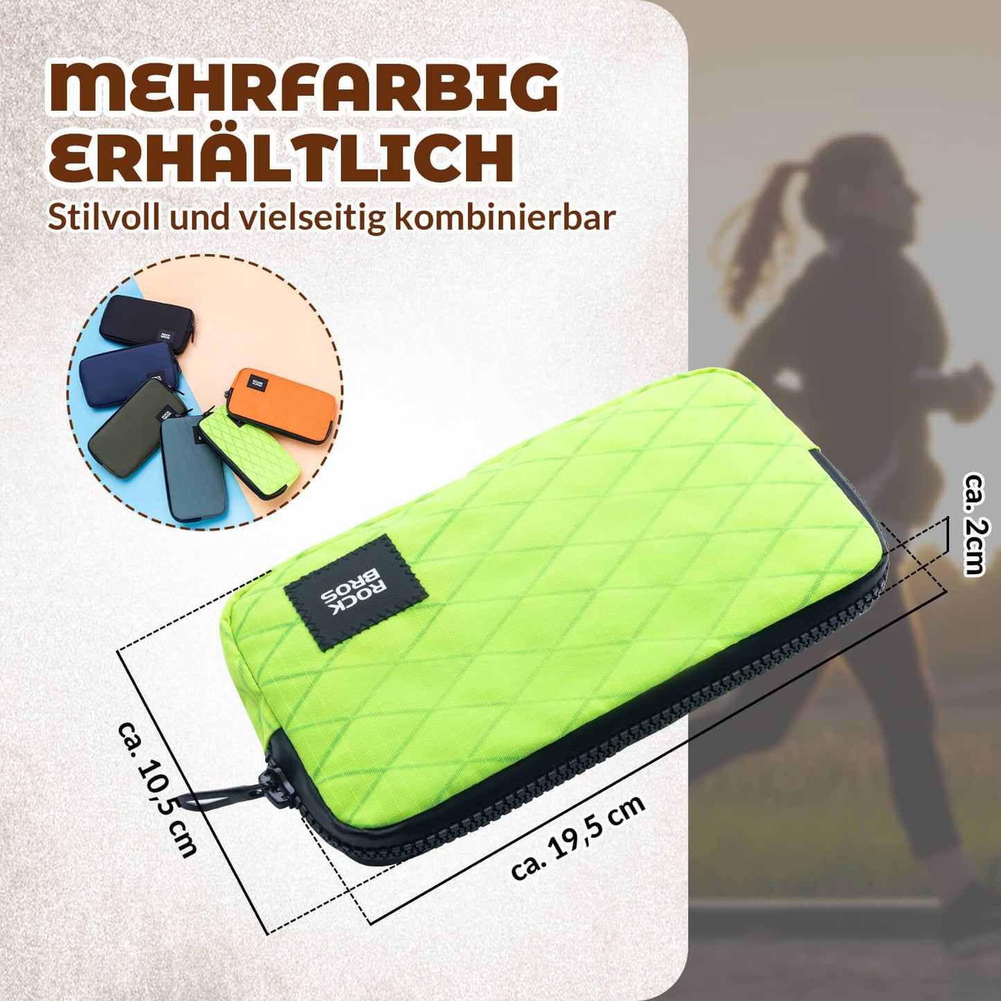 Geldbörse Portemonnaie Geldbeutel Handytasche für Kreditkarte Schlüssel ROCKBROS