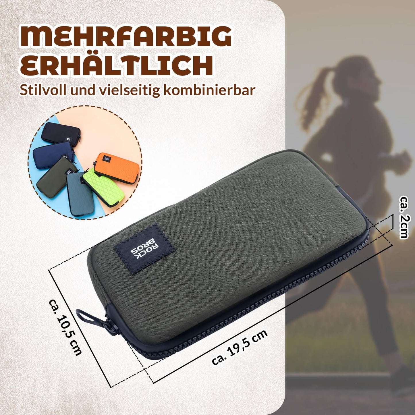 Geldbörse Portemonnaie Geldbeutel Handytasche für Kreditkarte Schlüssel ROCKBROS