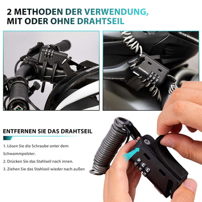 Helm schloss 150 cm Zahlenschloss 3-stellig Zahlencode ROCKBROS