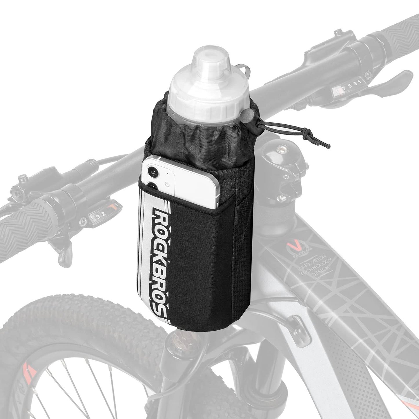 Isolierte Fahrrad  Lenkertasche mit Wasserflaschenhalter und Handytasche ROCKBROS