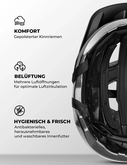 Kinder Fahrradhelm mit Abnehmenbarem Visie für MTB, BMX Downhill ROCKBROS