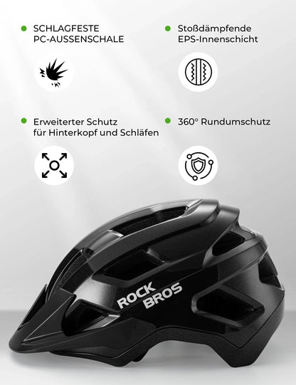 Kinder Fahrradhelm mit Abnehmenbarem Visie für MTB, BMX Downhill ROCKBROS