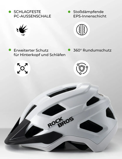 Kinder Fahrradhelm mit Abnehmenbarem Visie für MTB, BMX Downhill ROCKBROS