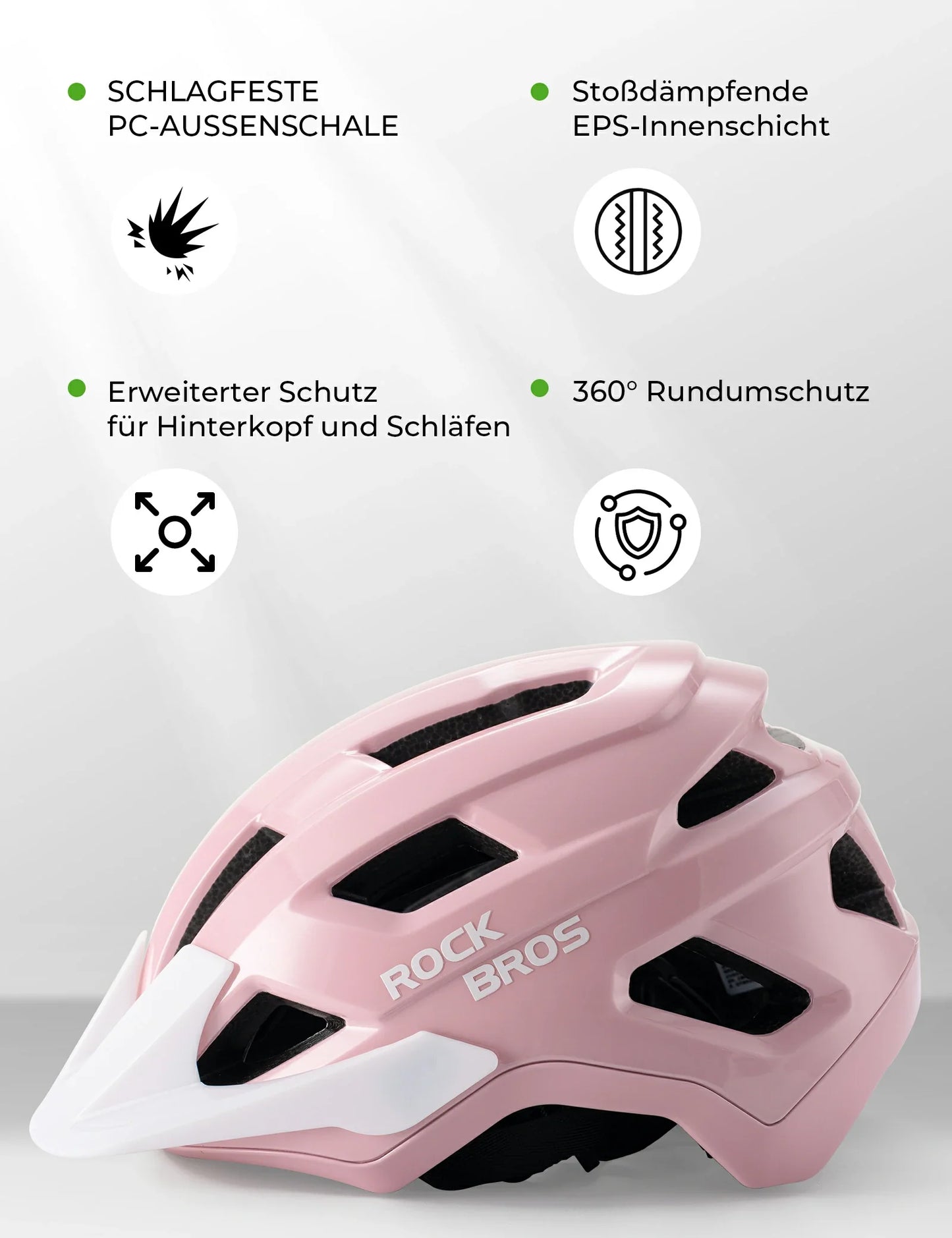 Kinder Fahrradhelm mit Abnehmenbarem Visie für MTB, BMX Downhill ROCKBROS