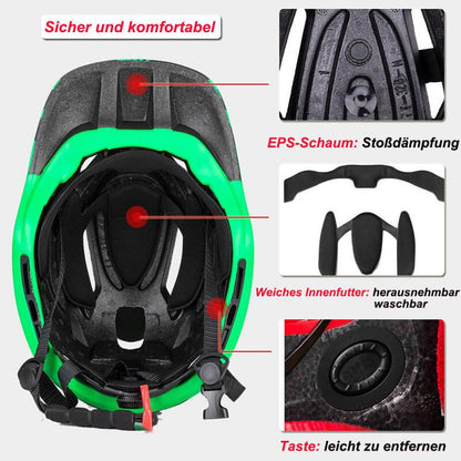 Kinderhelm Integralhelm mit Abnehmbare Kinnschutz für Jungen/Mädchen ROCKBROS
