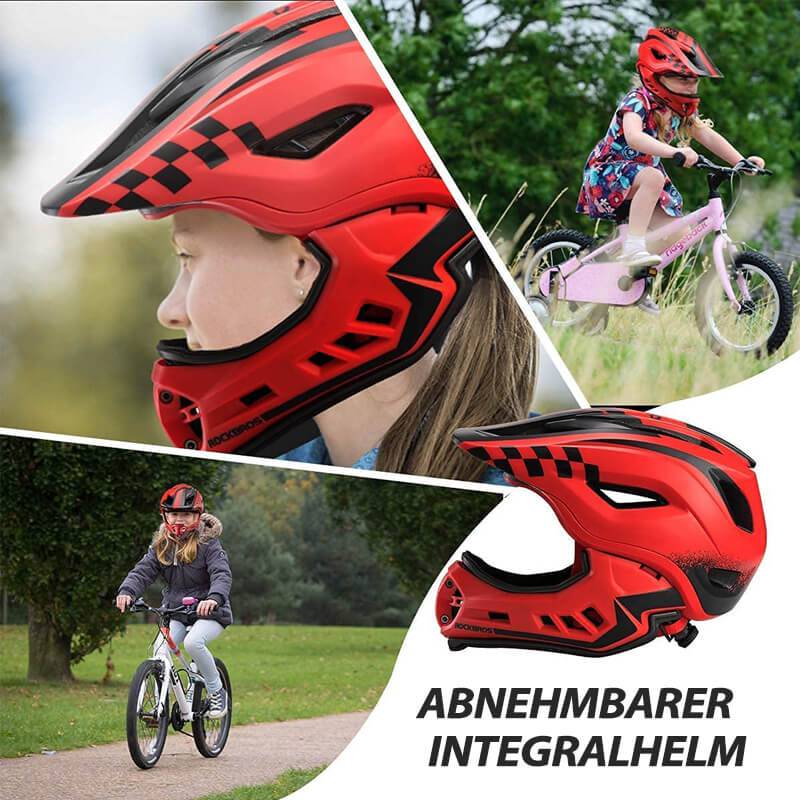 Kinderhelm Integralhelm mit Abnehmbare Kinnschutz für Jungen/Mädchen ROCKBROS