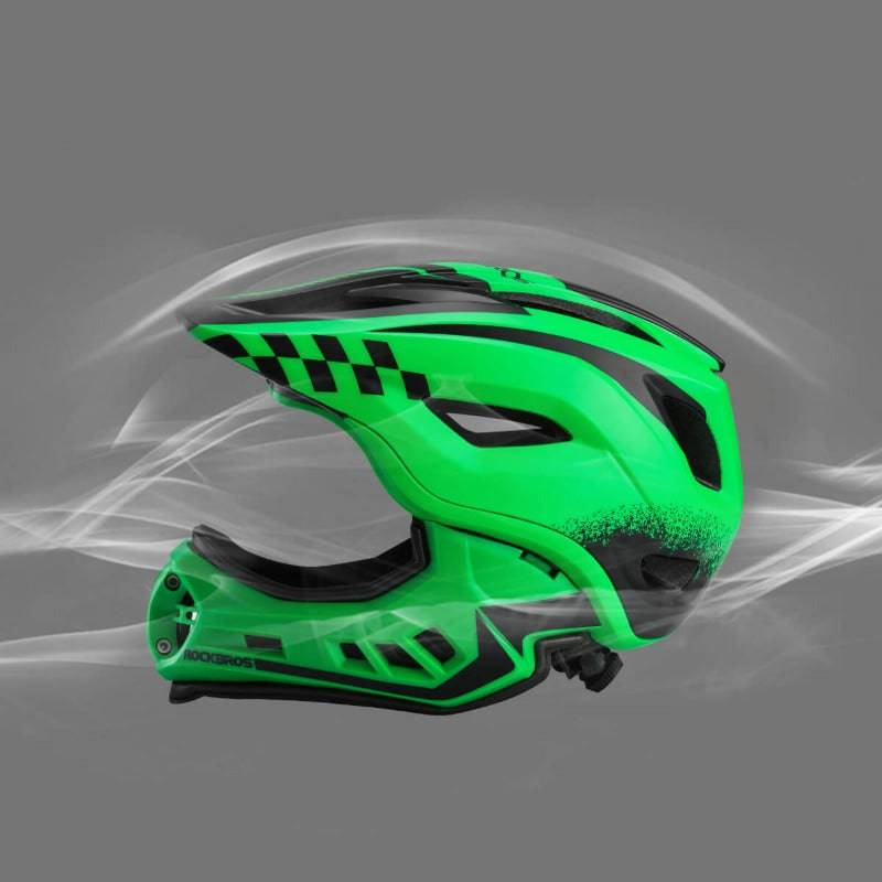 Kinderhelm Integralhelm mit Abnehmbare Kinnschutz für Jungen/Mädchen ROCKBROS