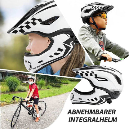 Kinderhelm Integralhelm mit Abnehmbare Kinnschutz für Jungen/Mädchen ROCKBROS