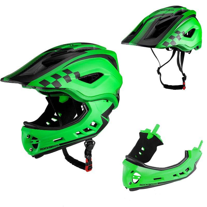 Kinderhelm Integralhelm mit Abnehmbare Kinnschutz für Jungen/Mädchen ROCKBROS