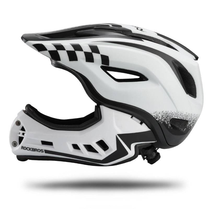 Kinderhelm Integralhelm mit Abnehmbare Kinnschutz für Jungen/Mädchen ROCKBROS