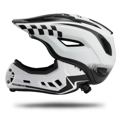 Kinderhelm Integralhelm mit Abnehmbare Kinnschutz für Jungen/Mädchen ROCKBROS