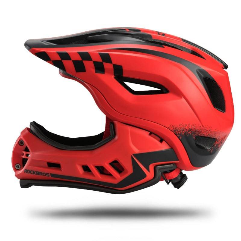Kinderhelm Integralhelm mit Abnehmbare Kinnschutz für Jungen/Mädchen ROCKBROS