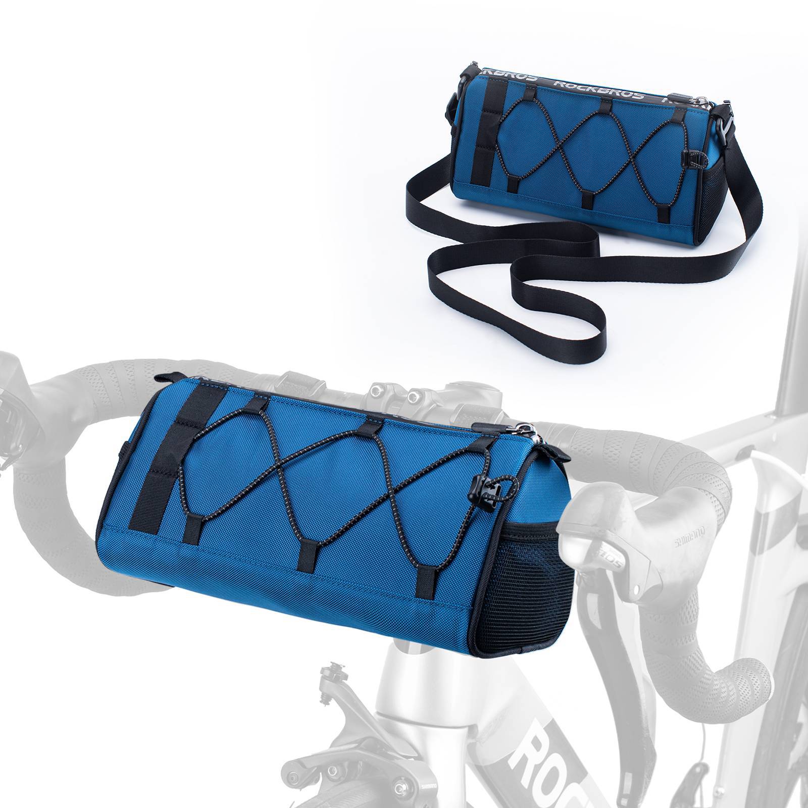 rockbros lenkertasche Lenkertasche Multifunktionale Fahrradlenkertasche mit Schultergurt 1,5 – futurebikeshop.de