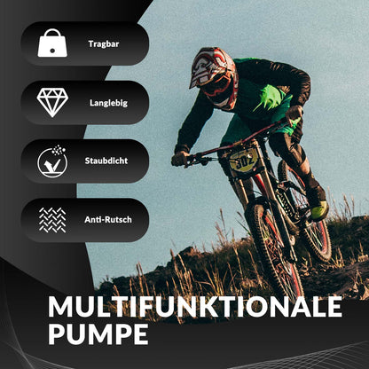 Luftpumpe Handpumpe Schrader & Presta Ventile aus Aluminium ROCKBROS