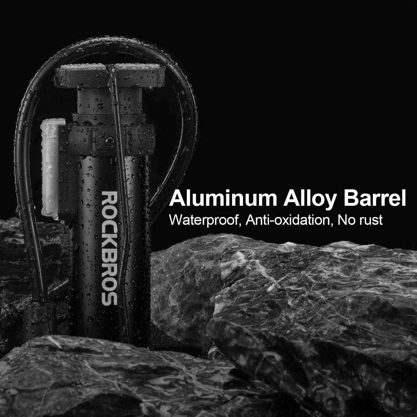 Mini Tragbare Luftpumpe Fußpumpen für alle Ventile SV/AV ROCKBROS