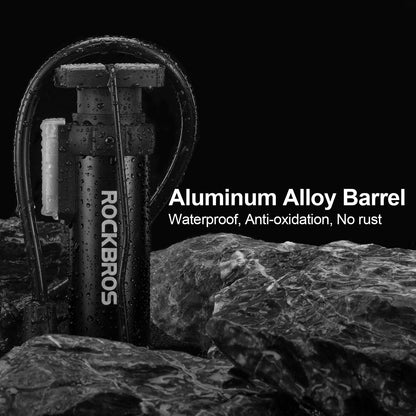 Mini Tragbare Luftpumpe Fußpumpen für alle Ventile SV/AV ROCKBROS