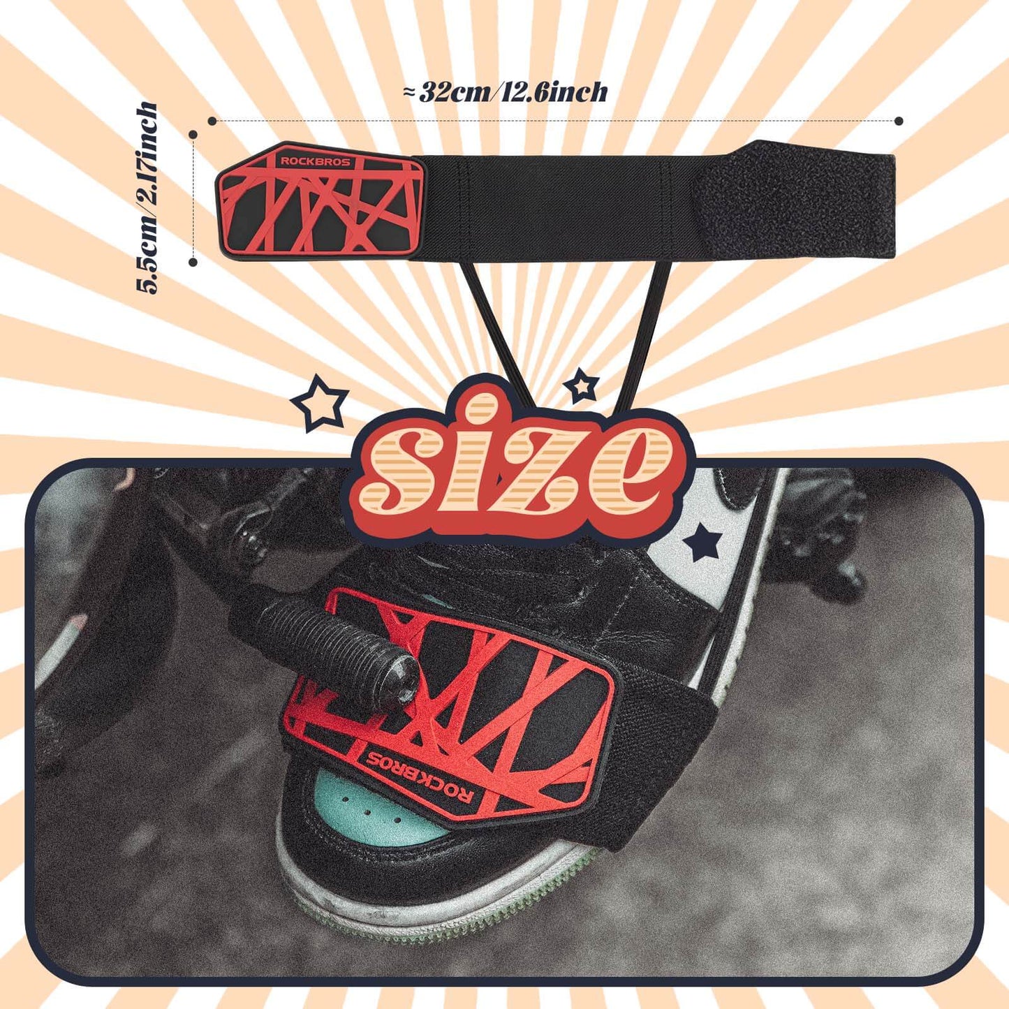 Motorrad Schaltpad Antiskid Schaltschutz Verstellbar Schuhschutz Motorrad Zubehör ROCKBROS