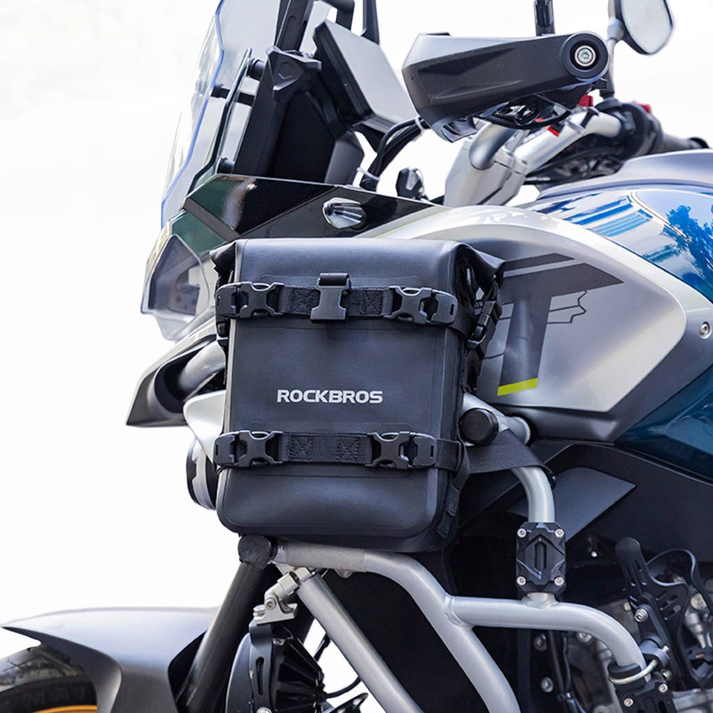 Motorrad Seitentasche wasserdicht Gepäckträgertasche 5L Schwarz ROCKBROS