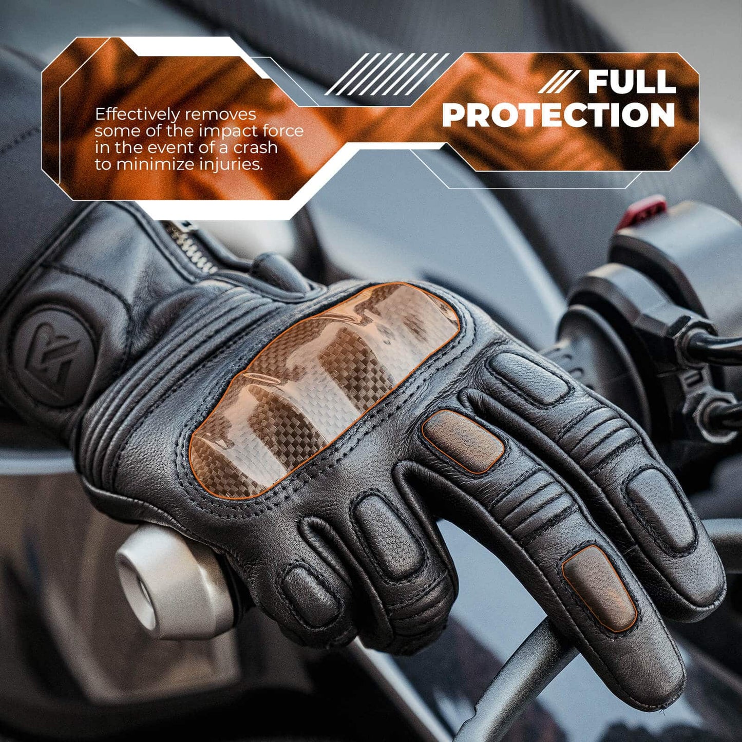 Motorradhandschuhe Touchscreen Leder Vollfinger Handschuhe Amtungsaktiv ROCKBROS