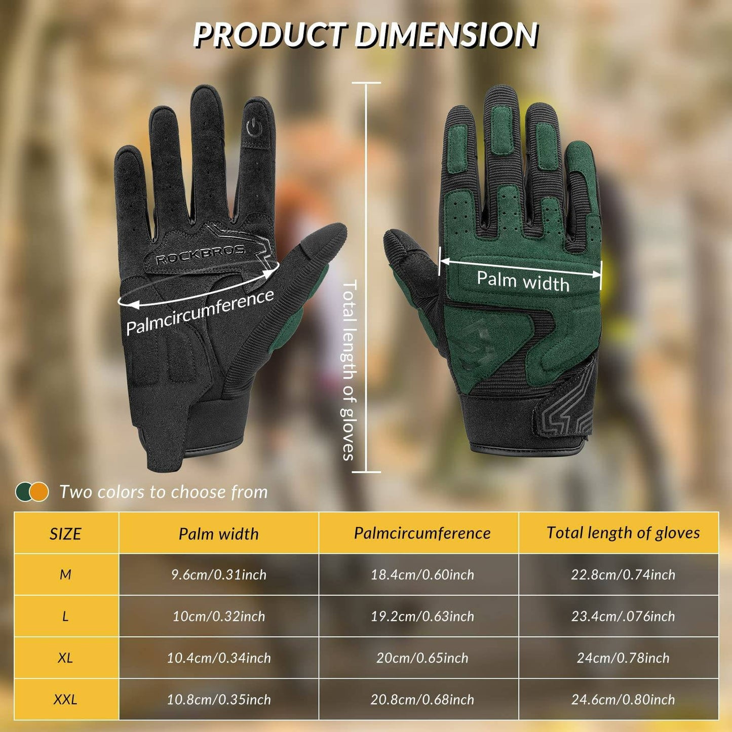 Motorradhandschuhe Winddichte Touchscreen Herren Handschuhe ROCKBROS