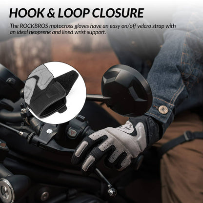 Motorradhandschuhe Winddichte Touchscreen Herren Handschuhe ROCKBROS