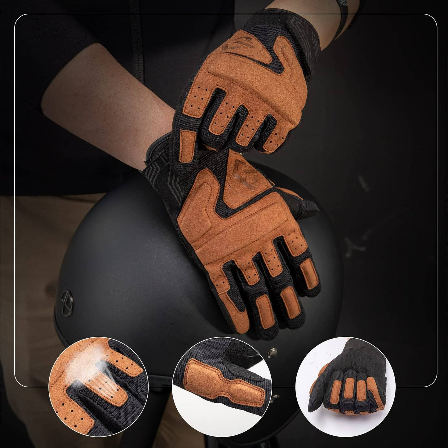 Motorradhandschuhe Winddichte Touchscreen Herren Handschuhe ROCKBROS