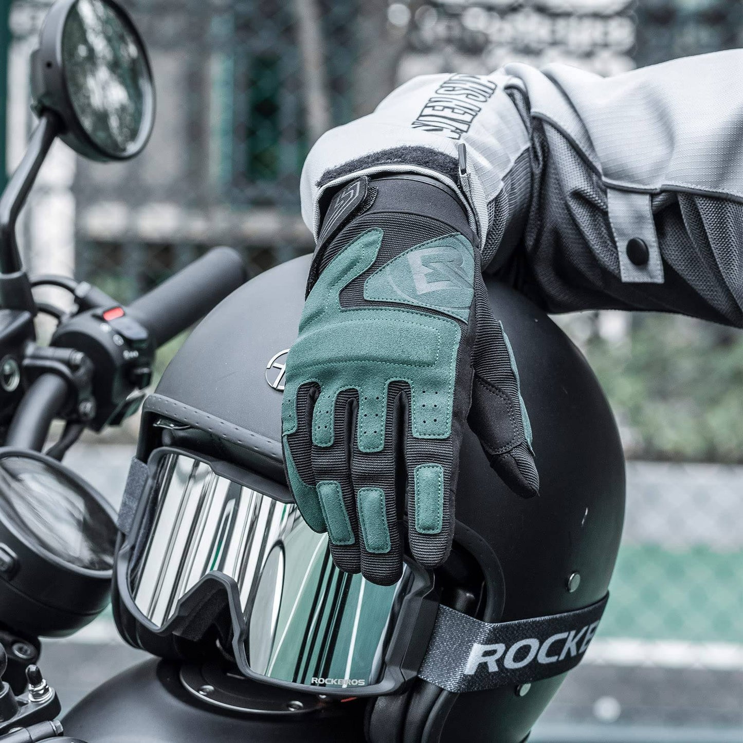 Motorradhandschuhe Winddichte Touchscreen Herren Handschuhe ROCKBROS