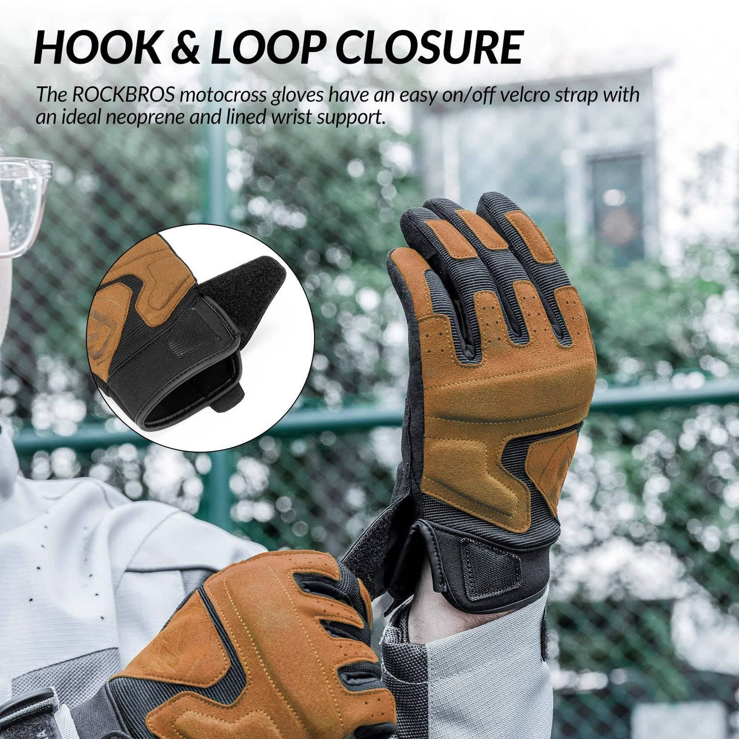 Motorradhandschuhe Winddichte Touchscreen Herren Handschuhe ROCKBROS
